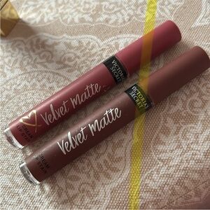 Victoria's Secret Velvet Matte Lip Items Duo - “Bold” and “Love”
